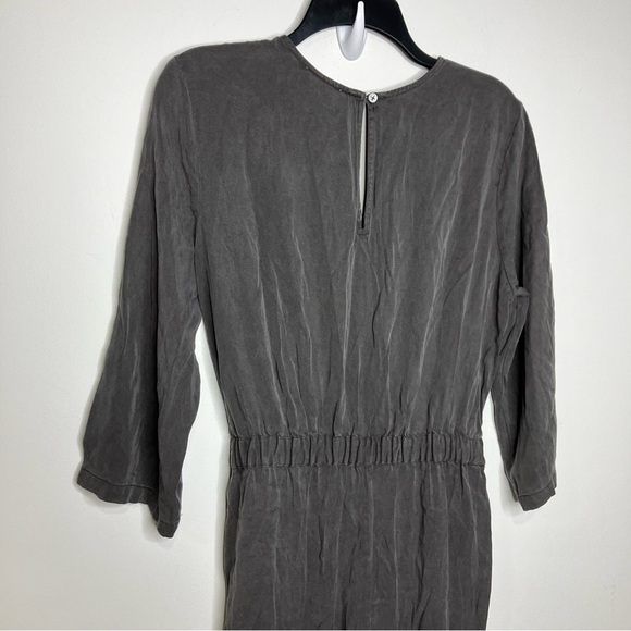 Loft outlet lounge jumpsuit 3/4 length sleeves gray size medium - Picture 7 of 9